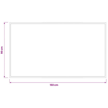 Deurmat Lichtgrijs 150 x 90 cm 100% Polyamide Wasbaar