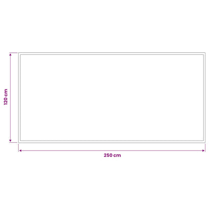 Deurmat Lichtgrijs 250 x 120 cm 100% Polyamide