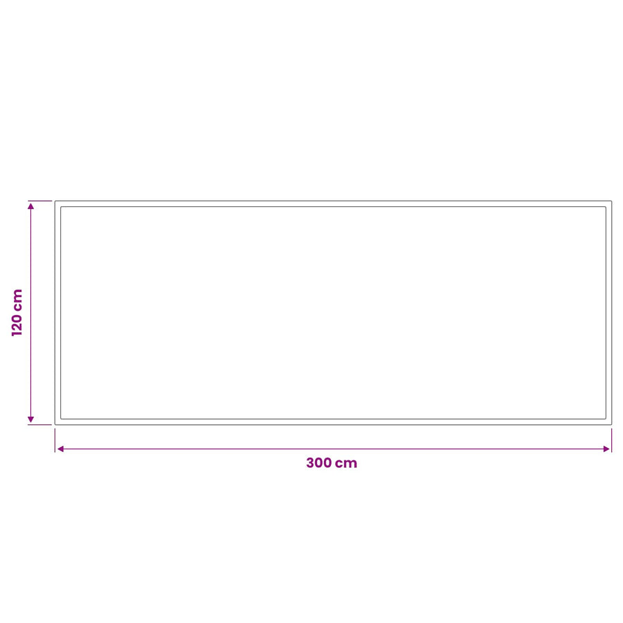 Deurmat Lichtgrijs 300 x 120 cm 100% Polyamide