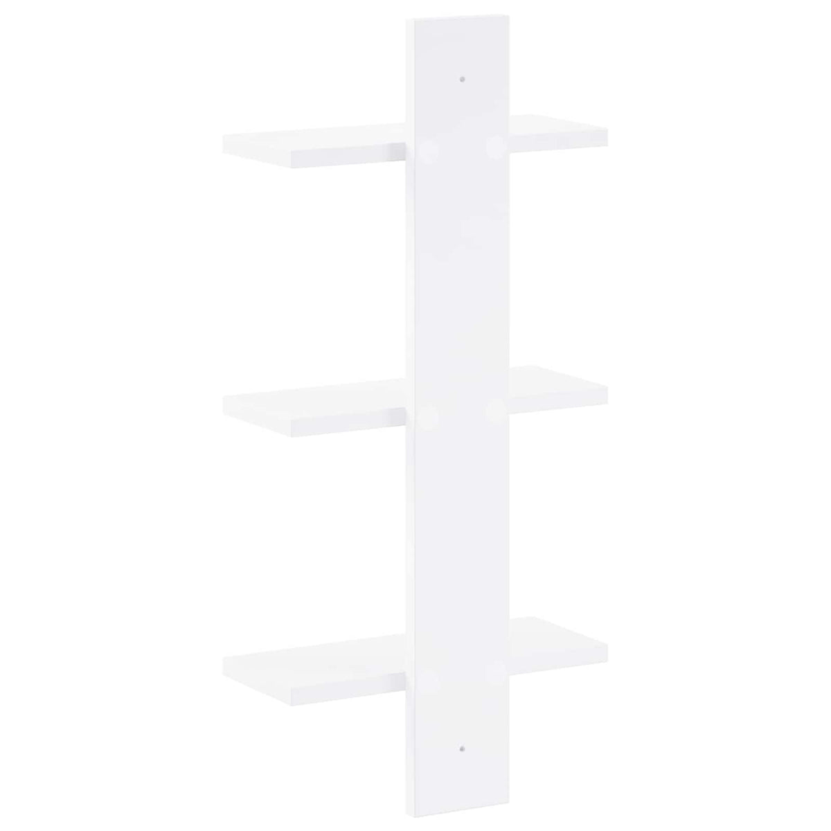 Wandplank Wit 30 x 13.5 x 64.5 cm Bewerkt hout