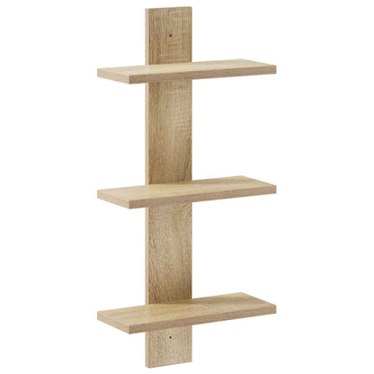 Wandplank Sonoma Eiken 30 x 13.5 x 64.5 cm Bewerkt hout