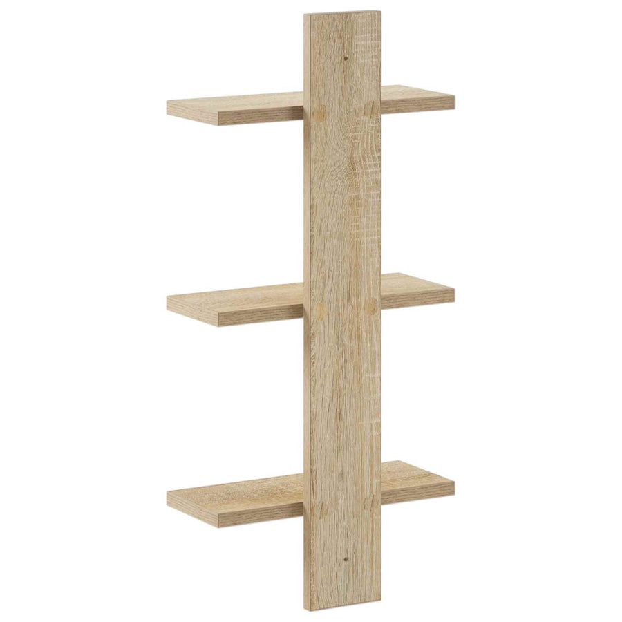Wandplank Sonoma Eiken 30 x 13.5 x 64.5 cm Bewerkt hout