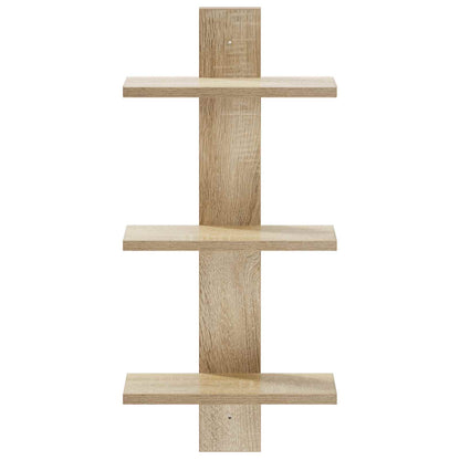 Wandplank Sonoma Eiken 30 x 13.5 x 64.5 cm Bewerkt hout