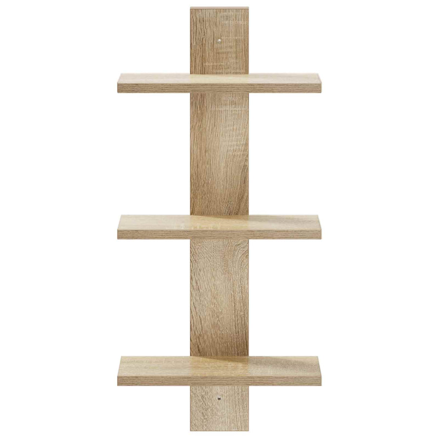 Wandplank Sonoma Eiken 30 x 13.5 x 64.5 cm Bewerkt hout