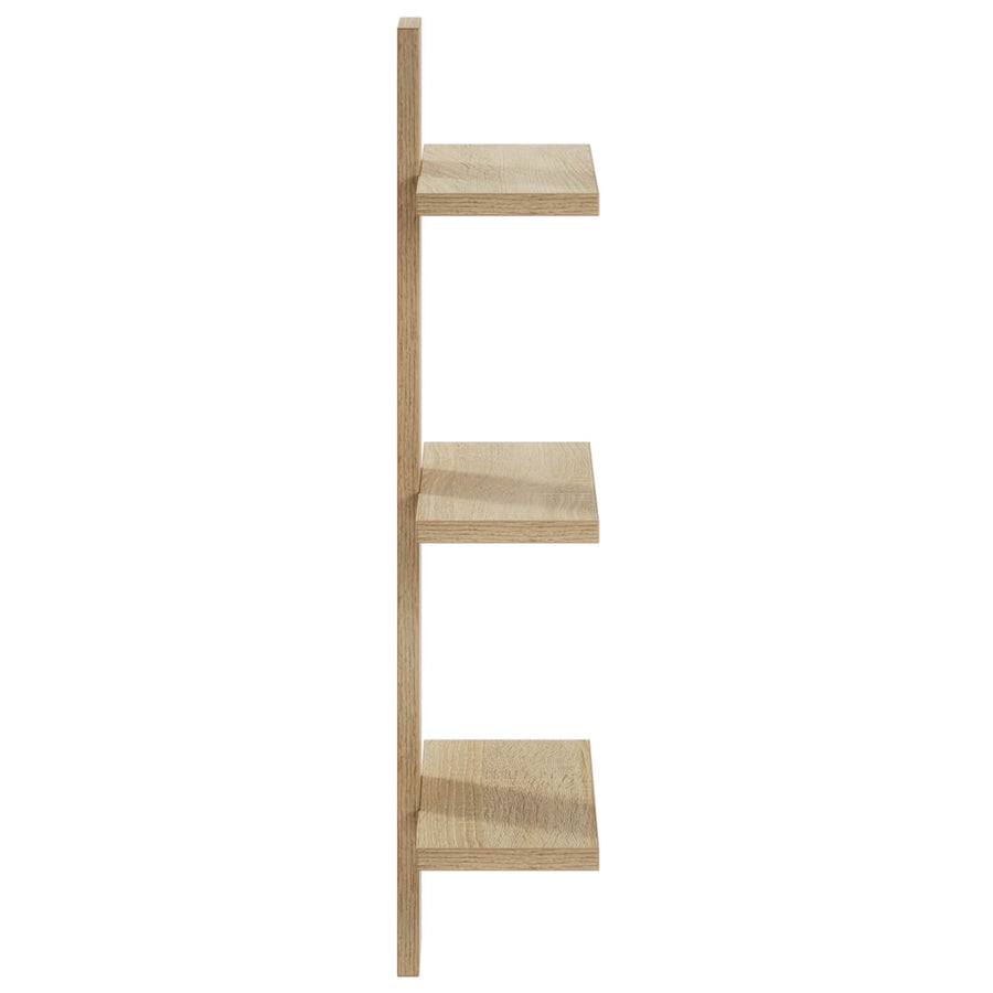 Wandplank Sonoma Eiken 30 x 13.5 x 64.5 cm Bewerkt hout