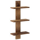 Wandplank 30x13,5x64,5 cm bewerkt hout oud hout