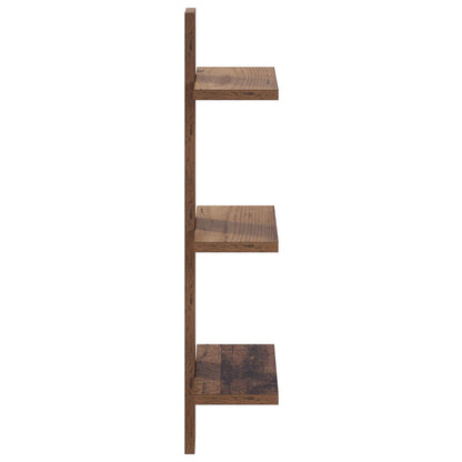 Wandplank Oud hout 30 x 13,5 x 64,5 cm Bewerkt hout