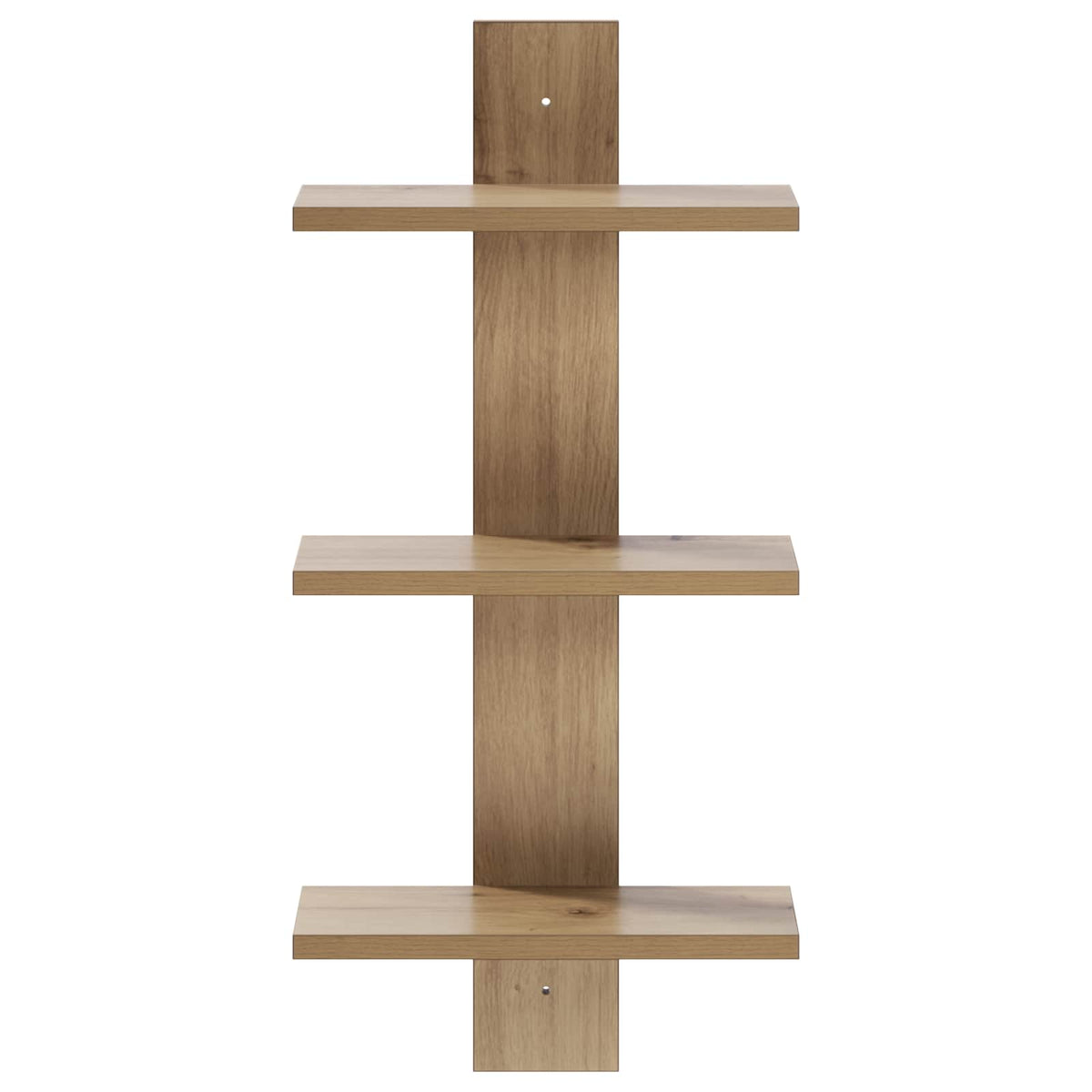 Wandplank Artisanaal eiken 30 x 13.5 x 64.5 cm Bewerkt hout