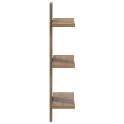 Wandplank Artisanaal eiken 30 x 13.5 x 64.5 cm Bewerkt hout