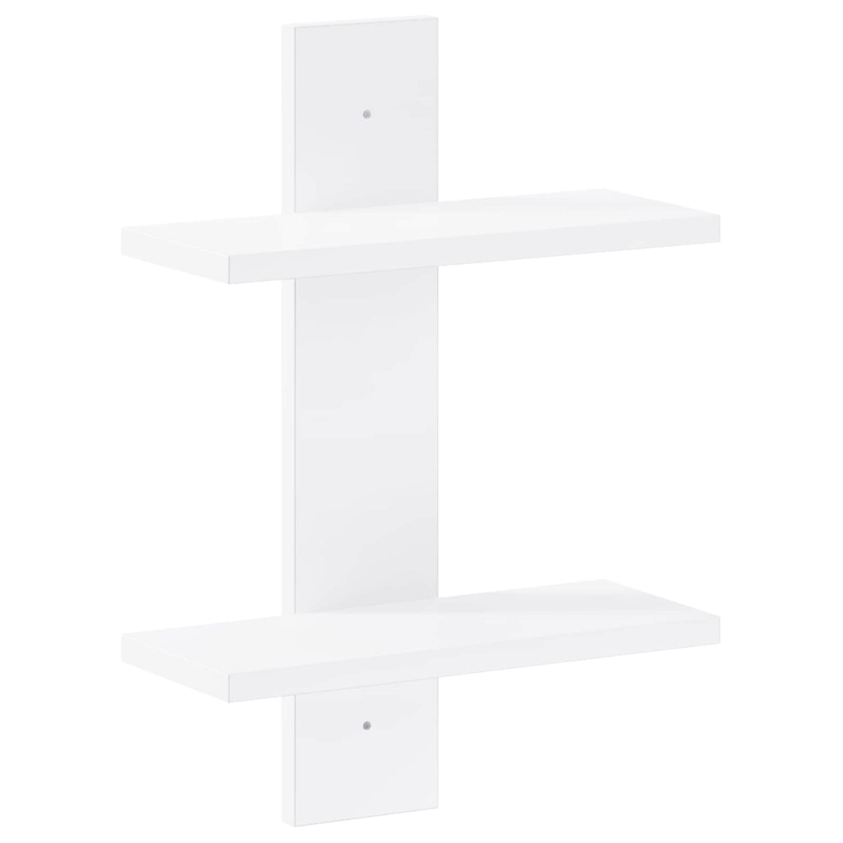 Wandplank Wit 30 x 13,5 x 43 cm Bewerkt hout
