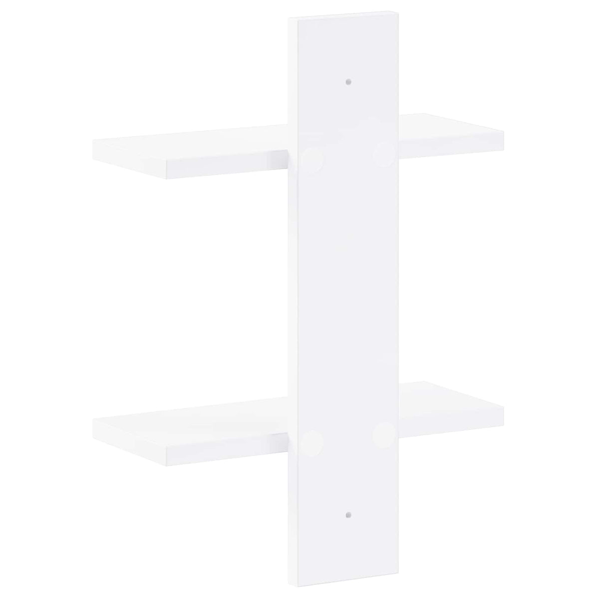 Wandplank Wit 30 x 13,5 x 43 cm Bewerkt hout