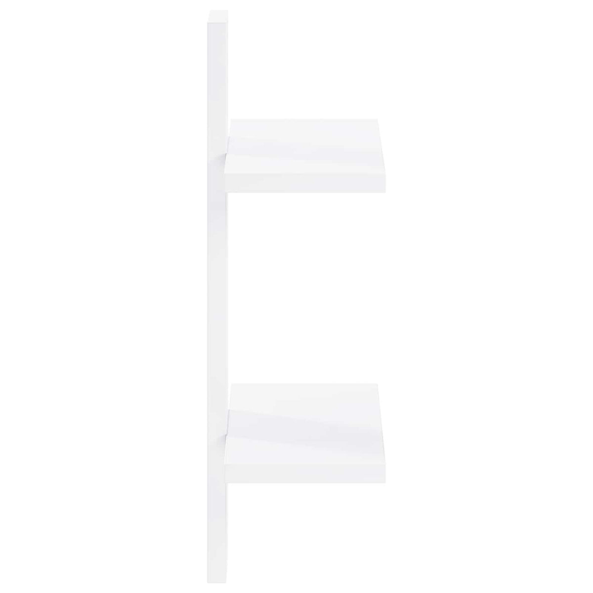 Wandplank Wit 30 x 13,5 x 43 cm Bewerkt hout
