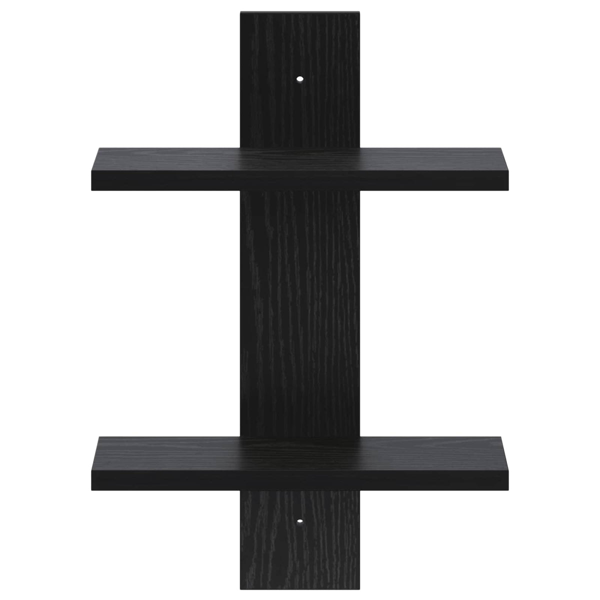 Wandplank Zwart eiken 30 x 13,5 x 43 cm Bewerkt hout