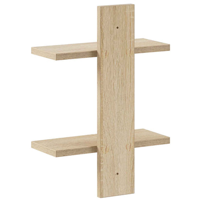 Wandplank Sonoma Eiken 30 x 13.5 x 43 cm Bewerkt hout