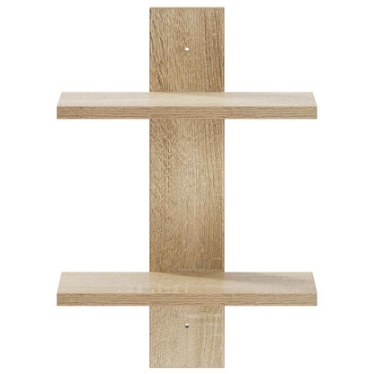 Wandplank Sonoma Eiken 30 x 13.5 x 43 cm Bewerkt hout
