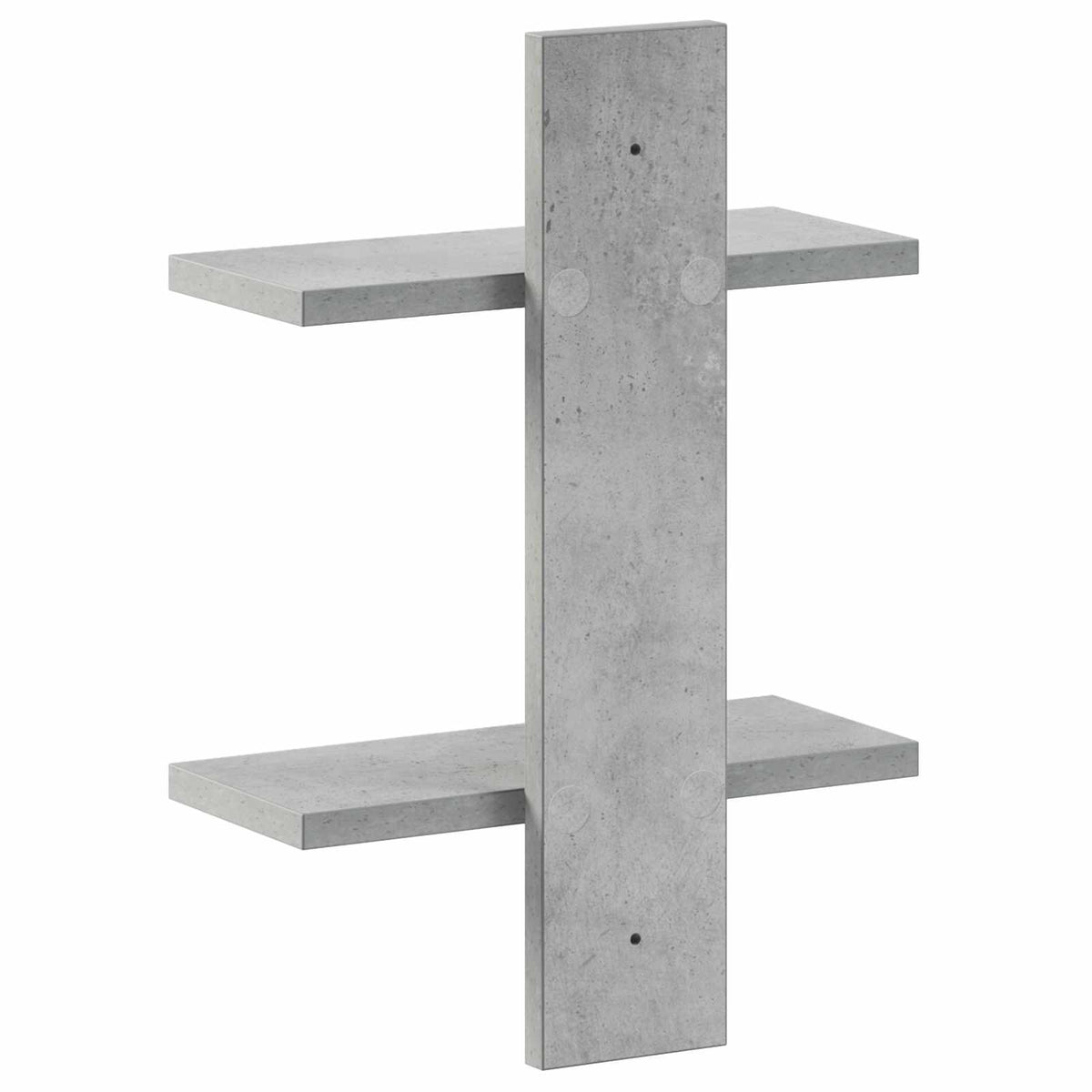 Wandplank Betongrijs 30 x 13,5 x 43 cm Bewerkt hout