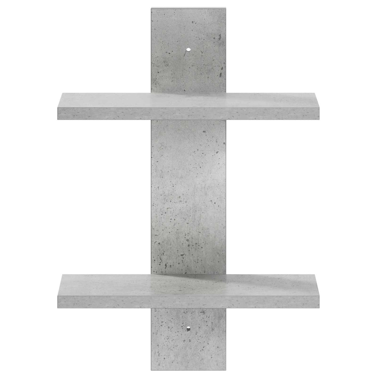 Wandplank Betongrijs 30 x 13,5 x 43 cm Bewerkt hout