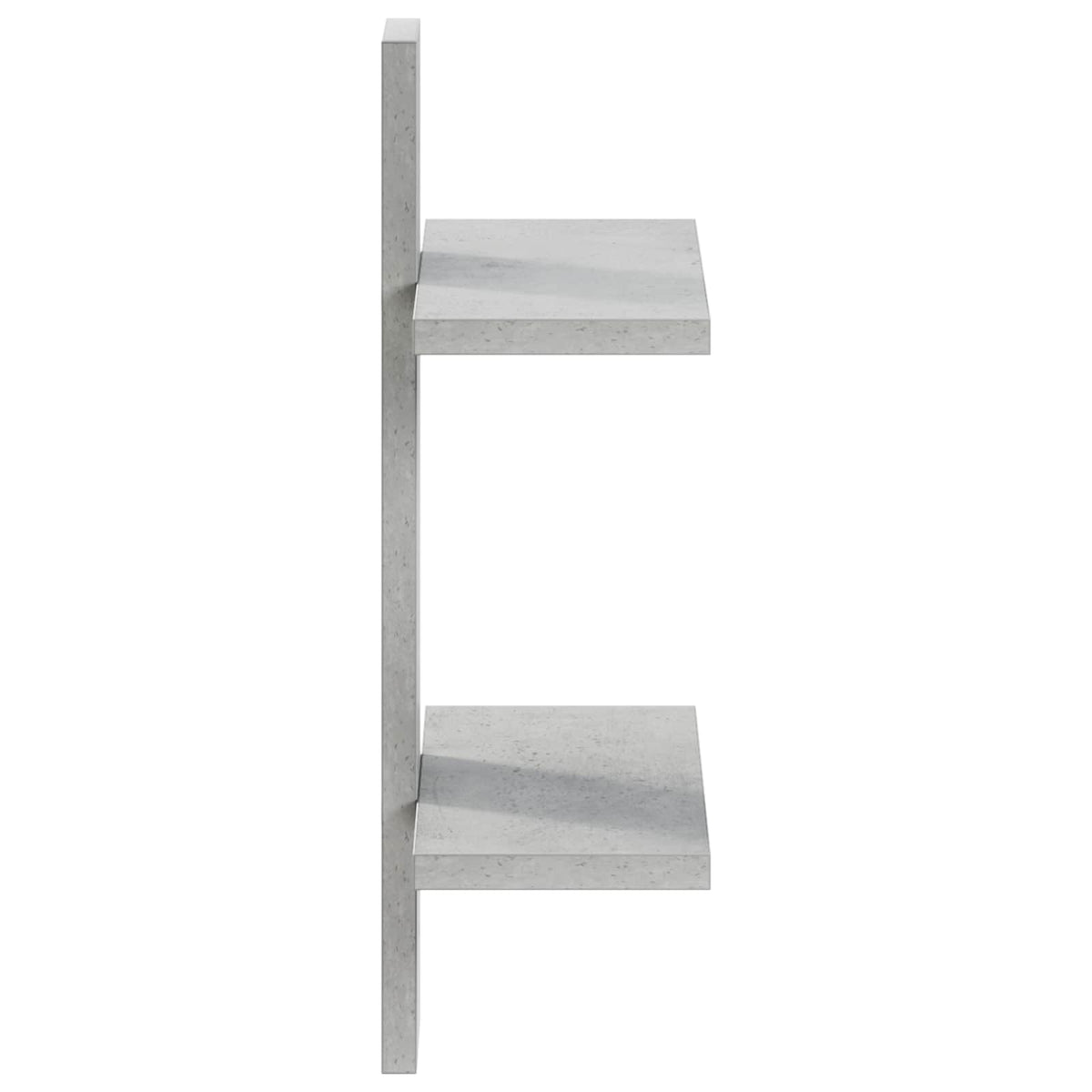 Wandplank Betongrijs 30 x 13,5 x 43 cm Bewerkt hout