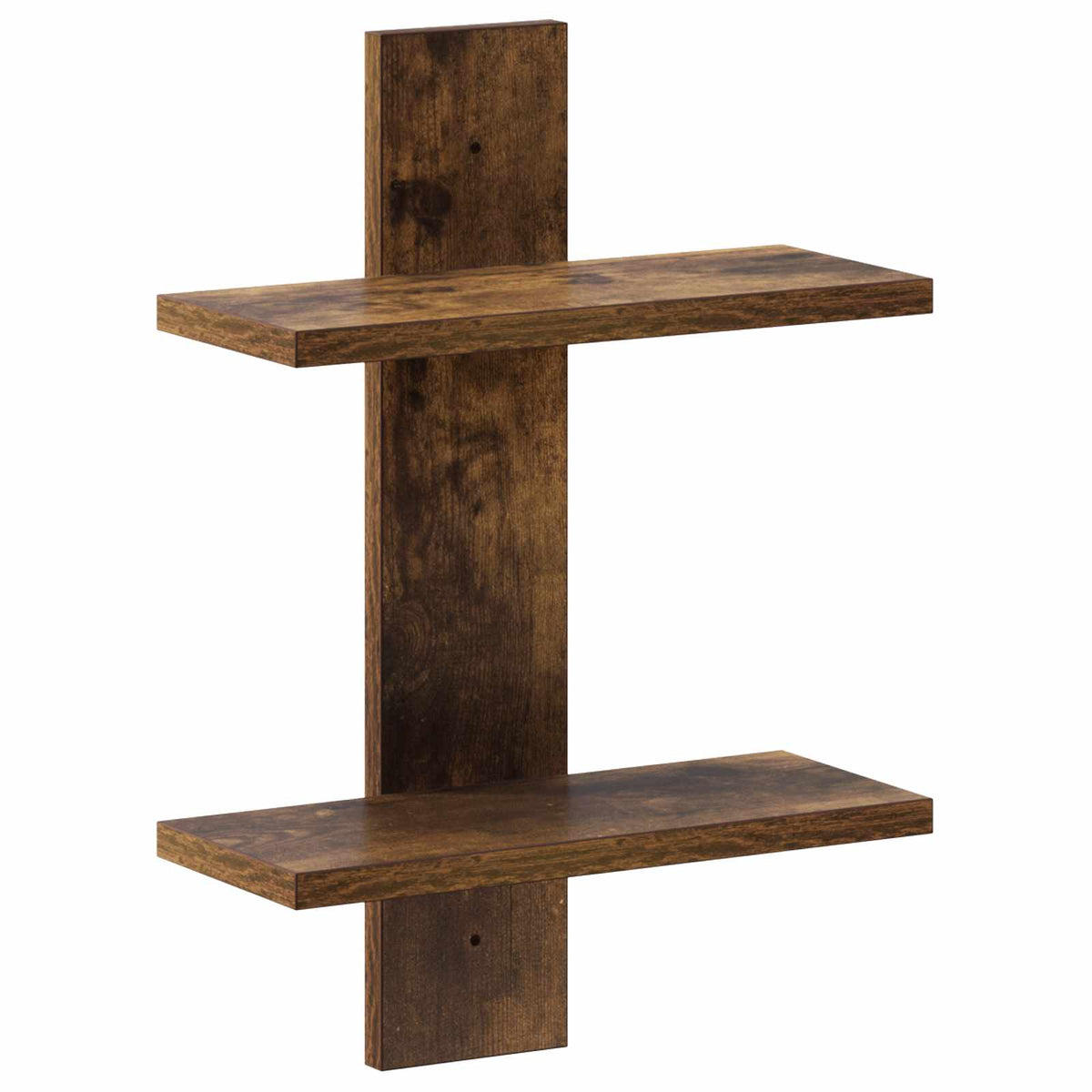 Wandplank Gerookt eiken 30 x 13.5 x 43 cm Bewerkt hout