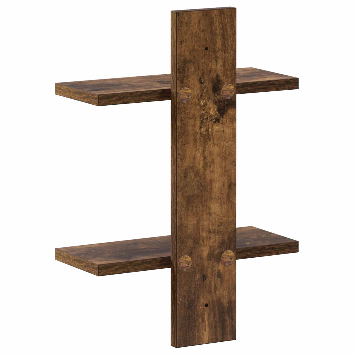 Wandplank Gerookt eiken 30 x 13.5 x 43 cm Bewerkt hout