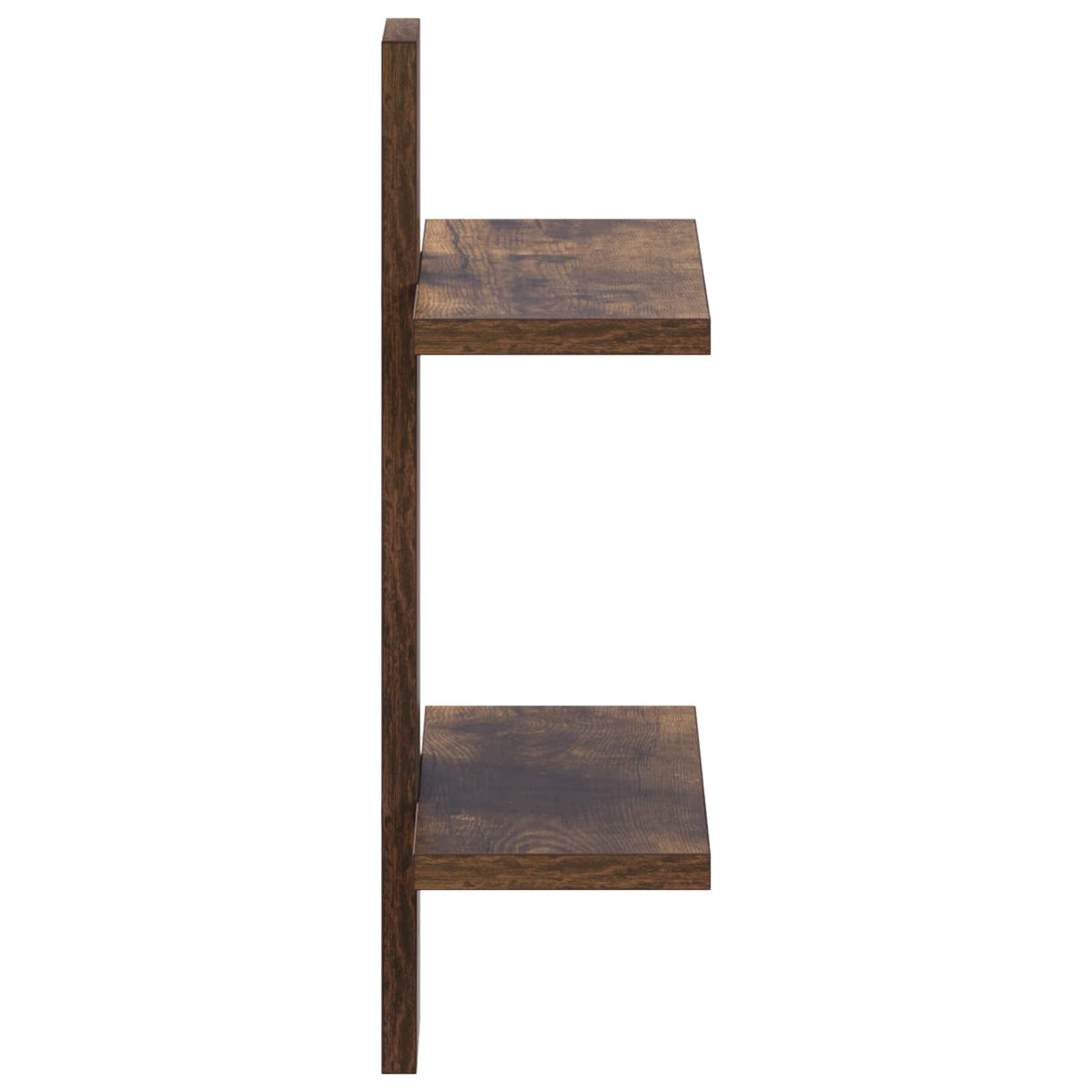 Wandplank Gerookt eiken 30 x 13.5 x 43 cm Bewerkt hout