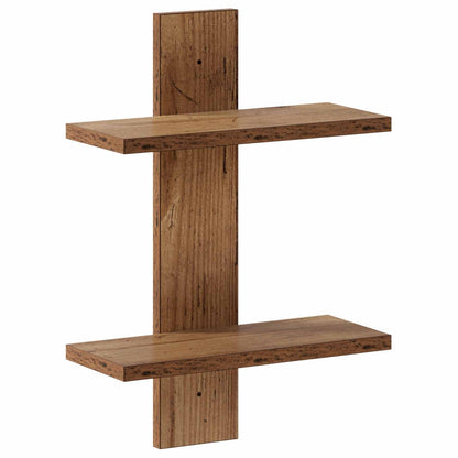 Wandplank Oud hout 30 x 13.5 x 43 cm Bewerkt hout