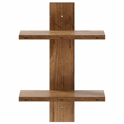 Wandplank Oud hout 30 x 13.5 x 43 cm Bewerkt hout