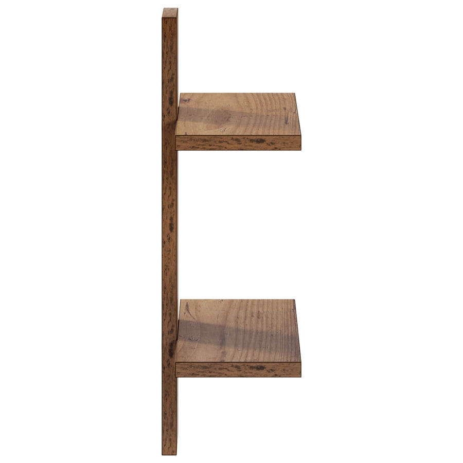 Wandplank Oud hout 30 x 13.5 x 43 cm Bewerkt hout