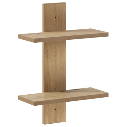 Wandplank Artisan eiken 30 x 13.5 x 43 cm Bewerkt hout