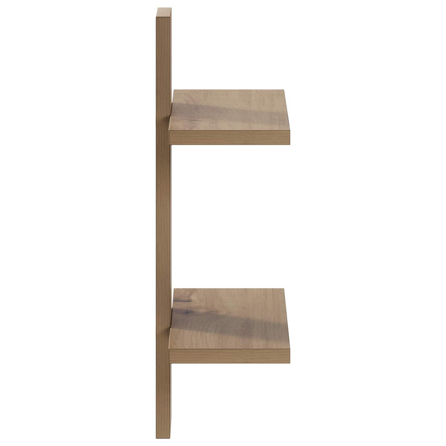 Wandplank Artisan eiken 30 x 13.5 x 43 cm Bewerkt hout