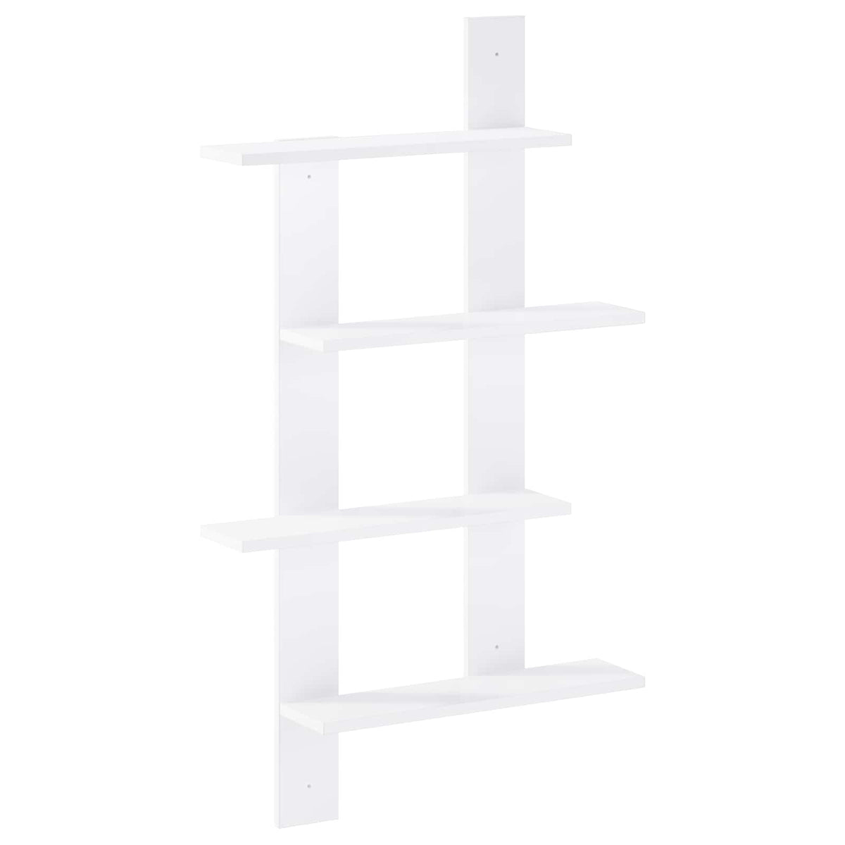 Wandplank Wit 61 x 13,5 x 105 cm Bewerkt hout