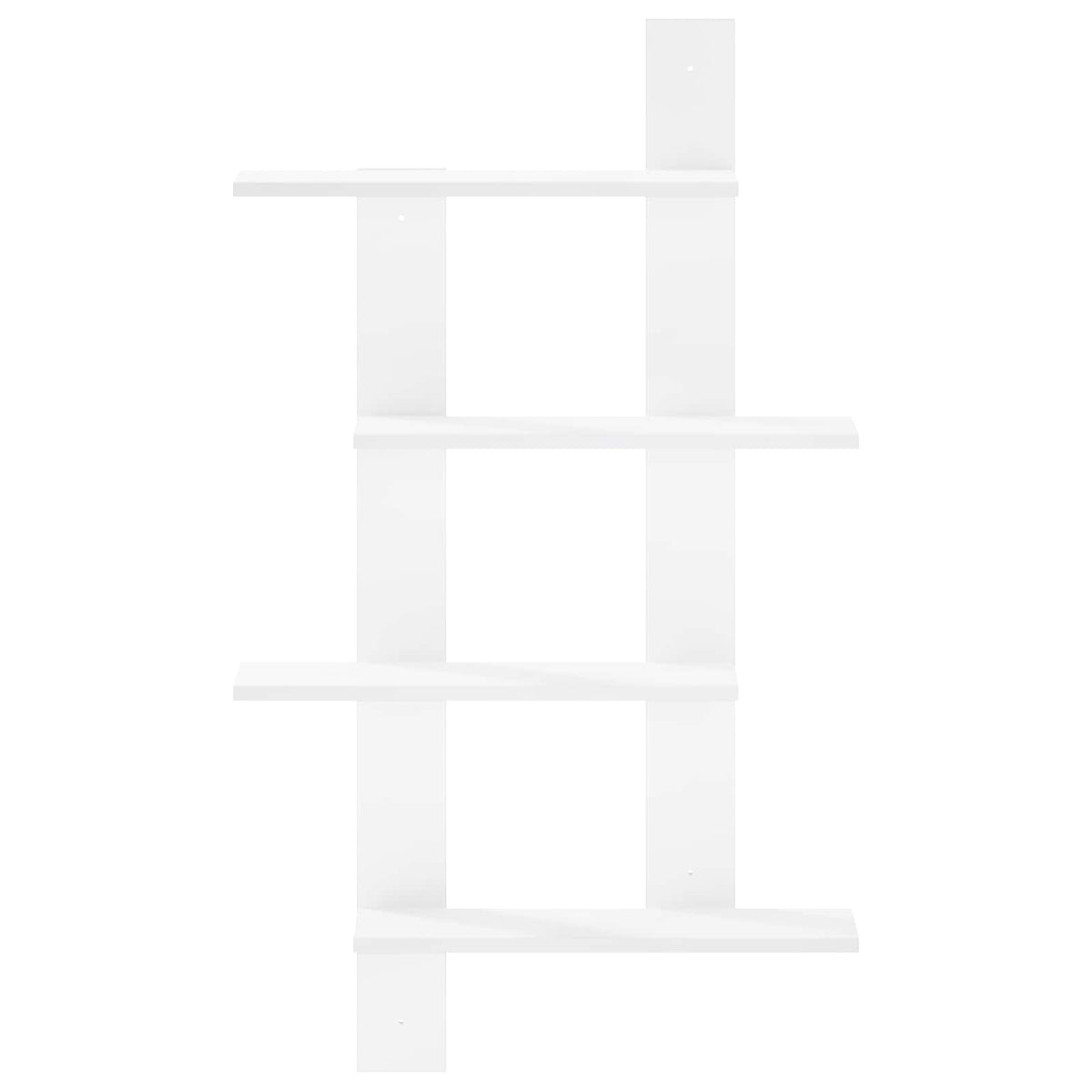Wandplank Wit 61 x 13,5 x 105 cm Bewerkt hout