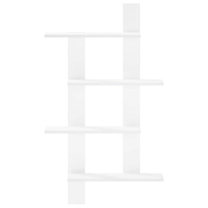 Wandplank Wit 61 x 13,5 x 105 cm Bewerkt hout