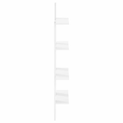 Wandplank Wit 61 x 13,5 x 105 cm Bewerkt hout