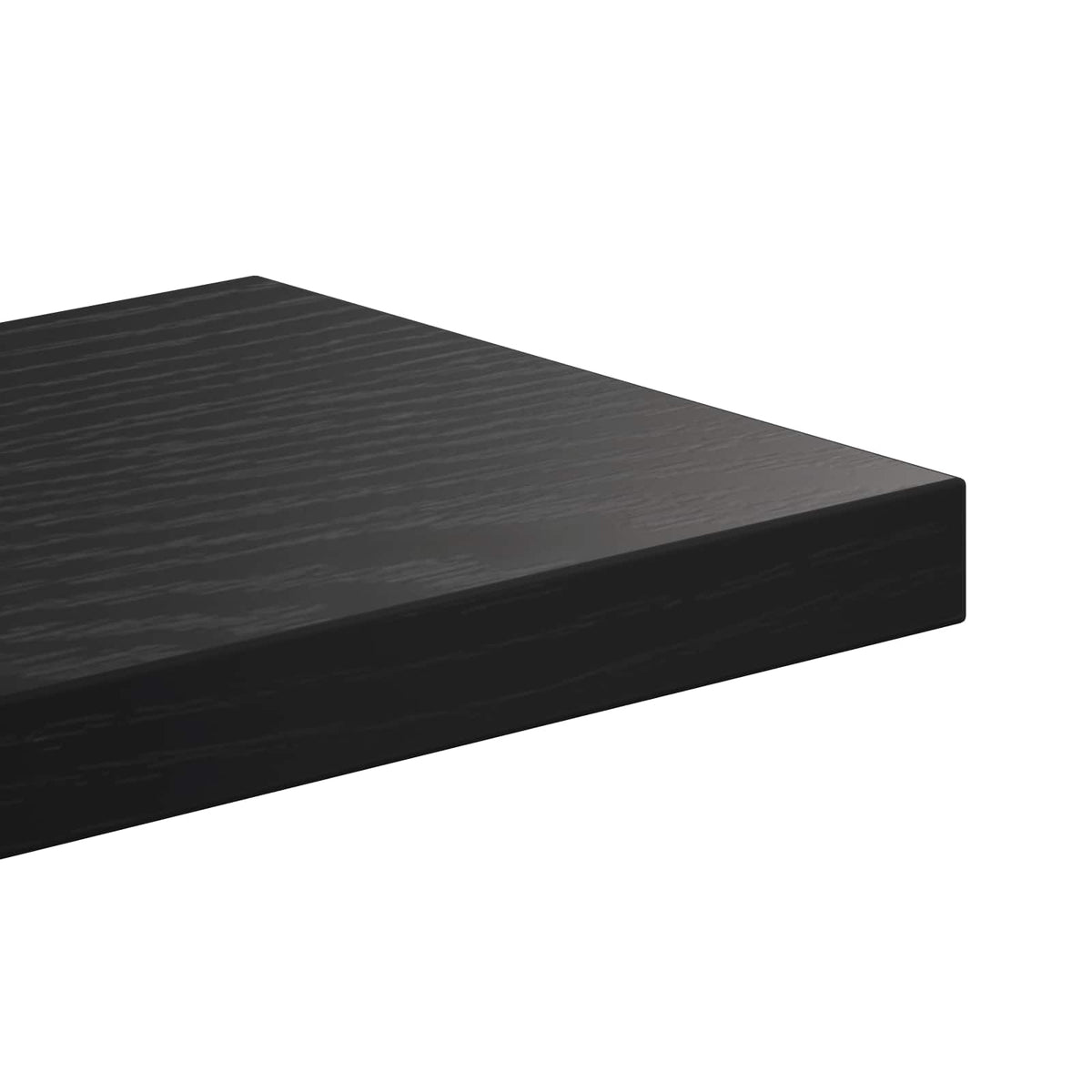Wandplank Zwart eiken 61 x 13,5 x 105 cm Bewerkt hout