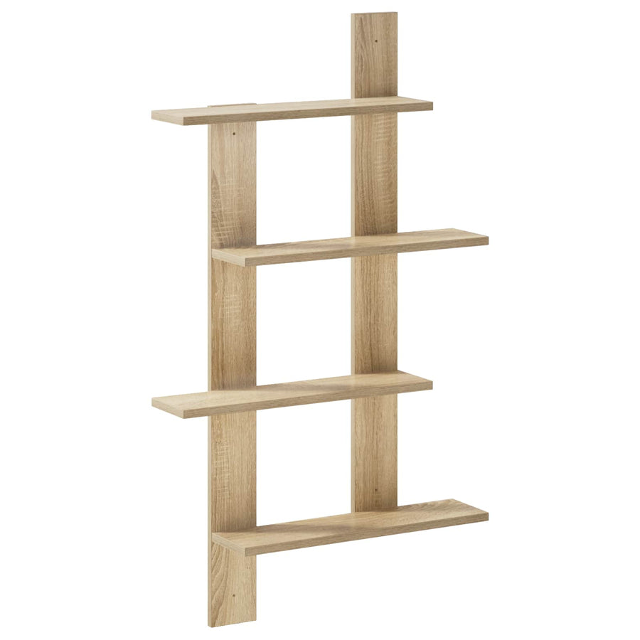 Wandplank Sonoma Eiken 61 x 13,5 x 105 cm Bewerkt hout