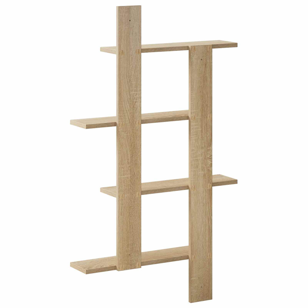 Wandplank Sonoma Eiken 61 x 13,5 x 105 cm Bewerkt hout