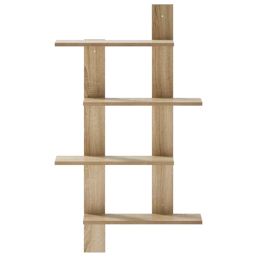 Wandplank Sonoma Eiken 61 x 13,5 x 105 cm Bewerkt hout
