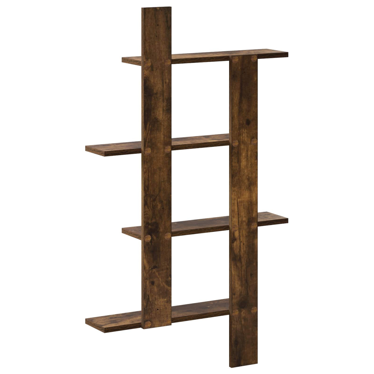 Wandplank Gerookt eiken 61 x 13,5 x 105 cm Bewerkt hout