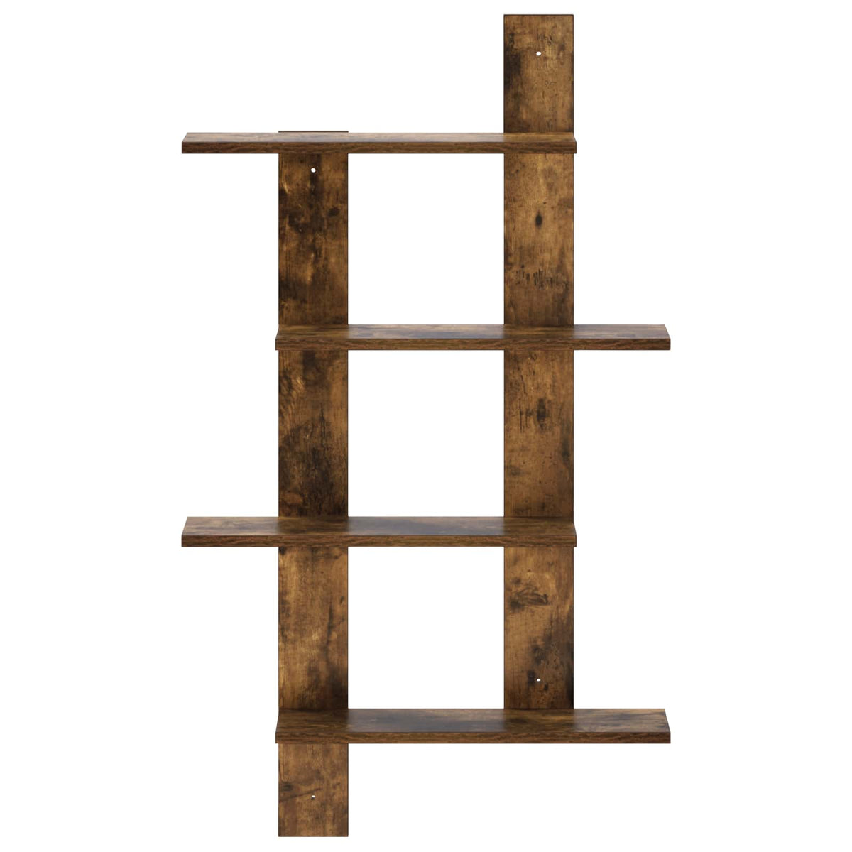 Wandplank Gerookt eiken 61 x 13,5 x 105 cm Bewerkt hout