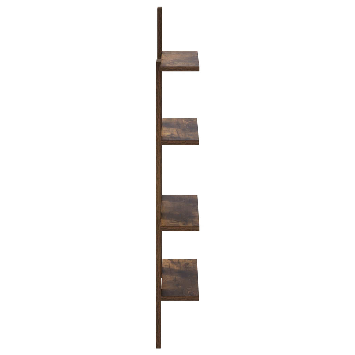 Wandplank Gerookt eiken 61 x 13,5 x 105 cm Bewerkt hout