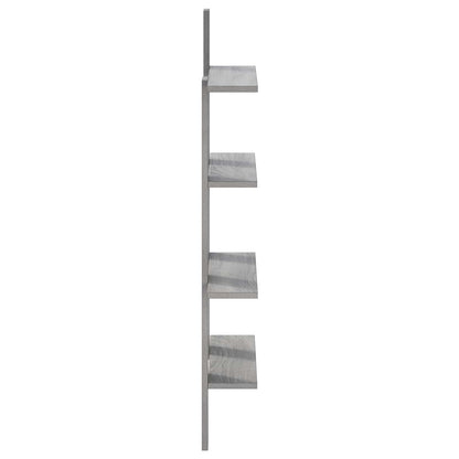 Wandplank Grijs Sonoma 61 x 13,5 x 105 cm Bewerkt hout