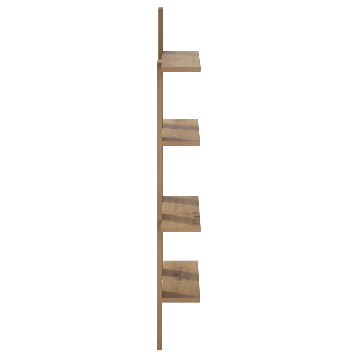 Wandplank Artisanaal eiken 61 x 13,5 x 105 cm Bewerkt hout