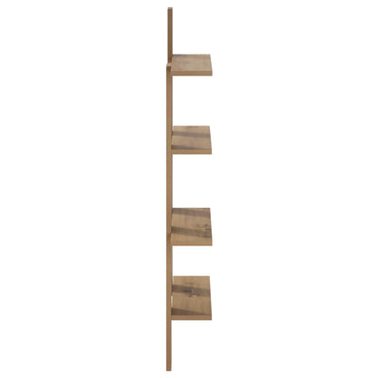 Wandplank Artisanaal eiken 61 x 13,5 x 105 cm Bewerkt hout