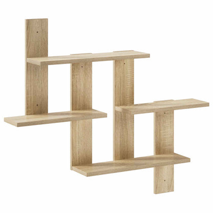 Wandplank Sonoma Eiken 85 x 13,5 x 73,5 cm Bewerkt hout