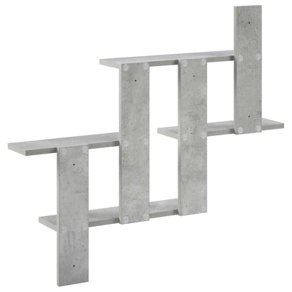 Wandplank Betongrijs 85 x 13,5 x 73,5 cm Bewerkt hout