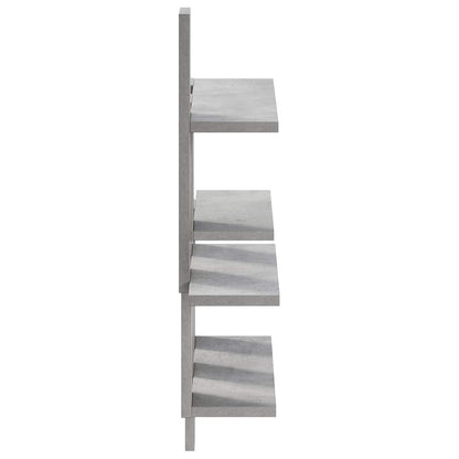 Wandplank Betongrijs 85 x 13,5 x 73,5 cm Bewerkt hout