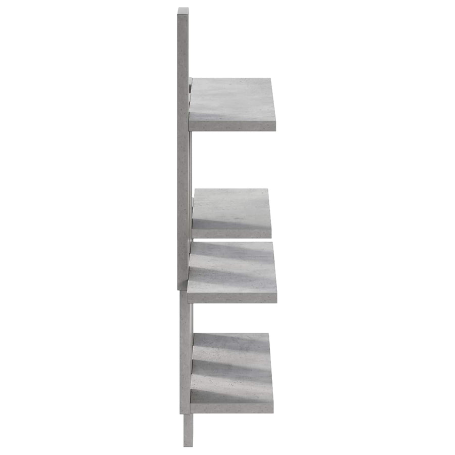 Wandplank Betongrijs 85 x 13,5 x 73,5 cm Bewerkt hout