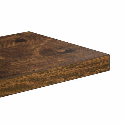 Wandplank Gerookt eiken 85 x 13,5 x 73,5 cm Bewerkt hout