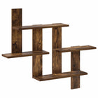Wandplank gerookt eiken 85x13,5x73,5 cm